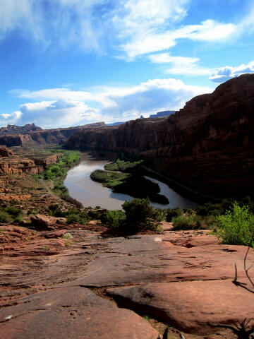 From the Moab Rim Trail