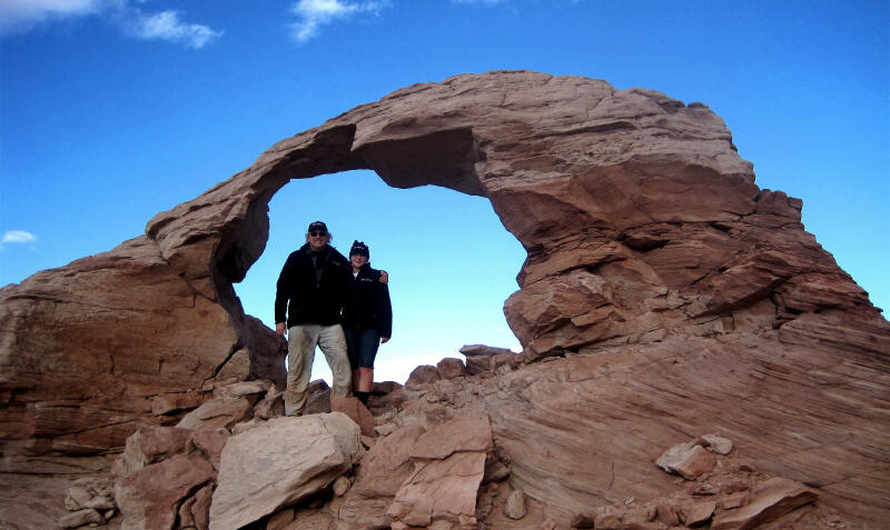 Shane and Sierra at Arscenic Arch