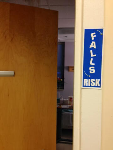 Falls Risk... Hahaha...