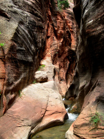 Beginning of the 2nd section of slot canyon