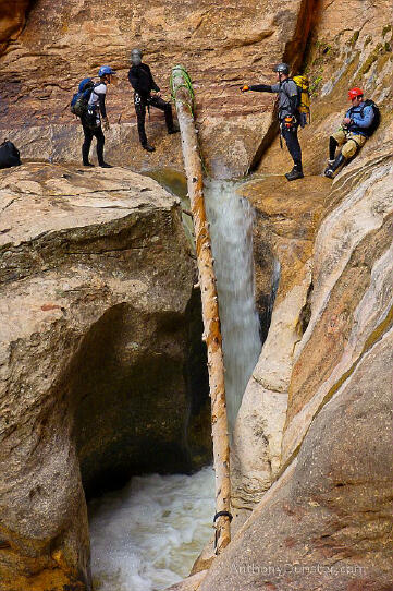 Canyoneering down the Subway