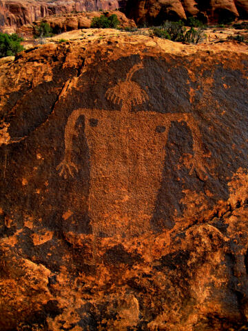 Moab Maiden Petroglyph
