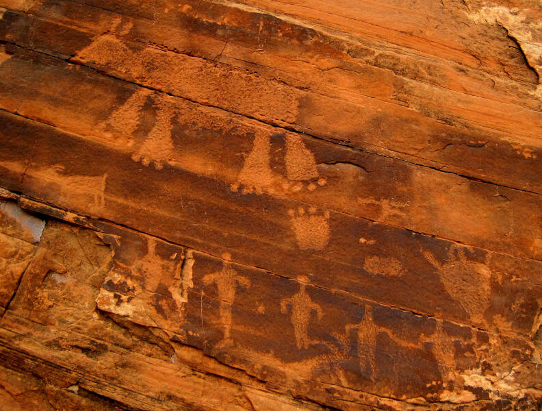 Four-Toed Petroglyph Panel