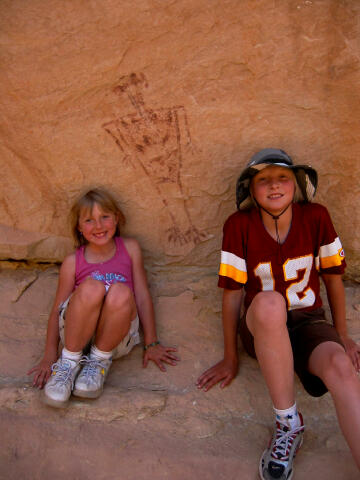 Sierra and Stormy at pictograph