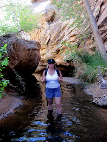 Cooling off in Pollys Canyon