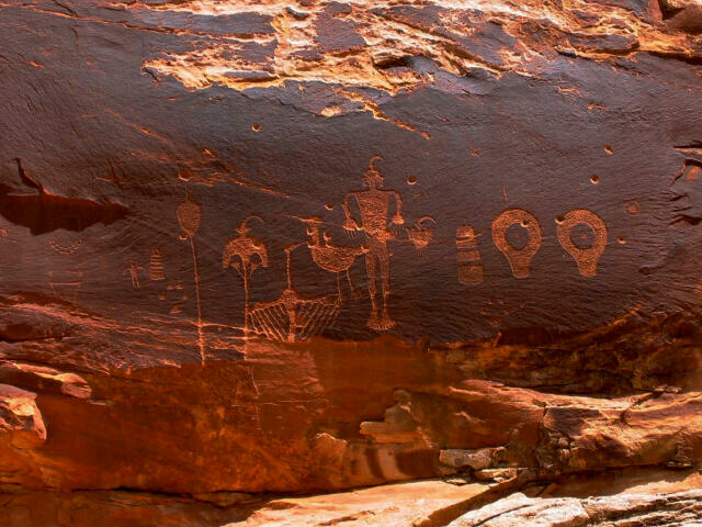 Wolfman Petroglyph Panel