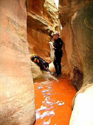 Bruce at first rappel