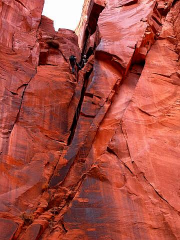 Your typical canyon exit rappel.