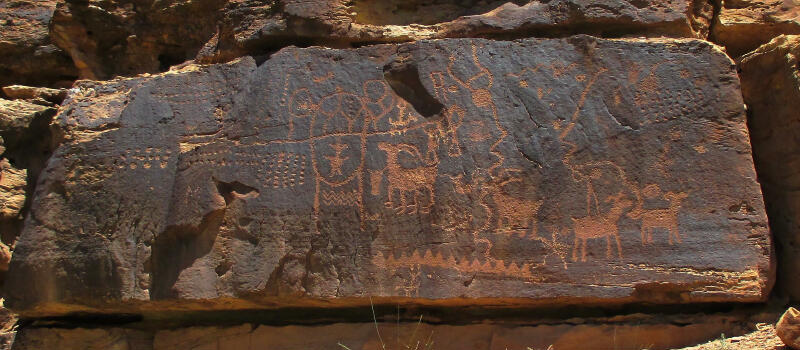Petroglyphs in Nine Mile Canyon