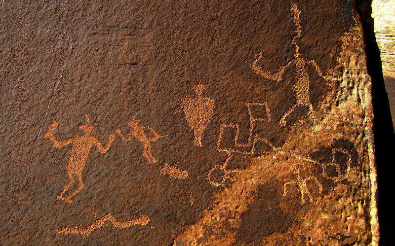 Fighting Men Petroglyphs