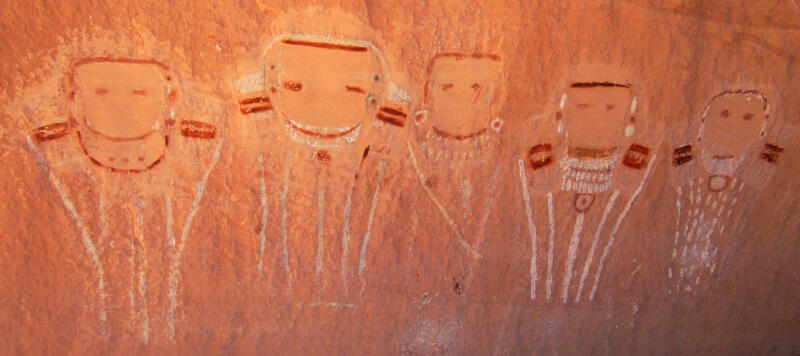 Five Faces Pictograph - Canyonlands National Park