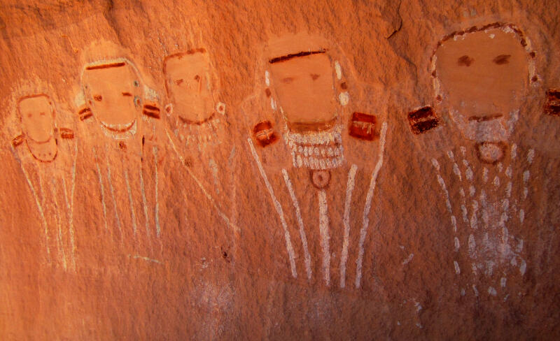 Five Faces Pictograph - Canyonlands National Park
