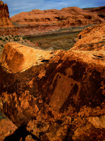 Moab Maiden Petroglyph