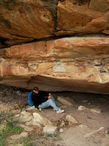 Moab Grotto Pictograph Rock