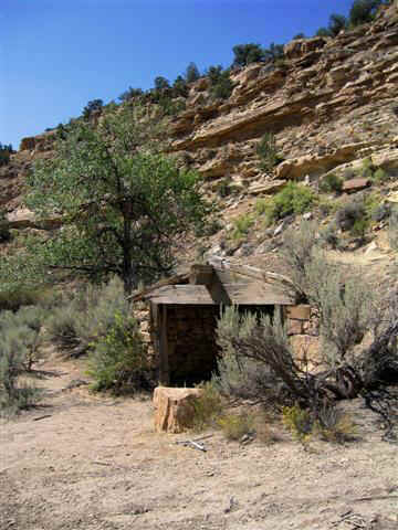 Dugout in Sego Canyon