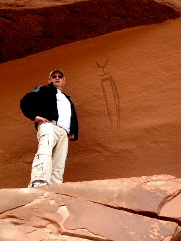 Lonesome Shaman Pictograph - Seven Mile Canyon