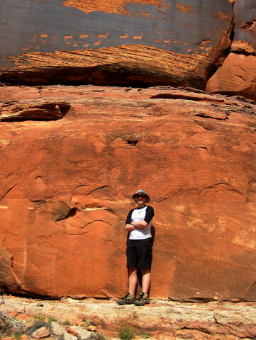 Stormy below the Sheep Petroglyph Panel