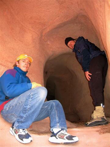 Justin Eatchel and Mark Schnupp inside The Tunnel.