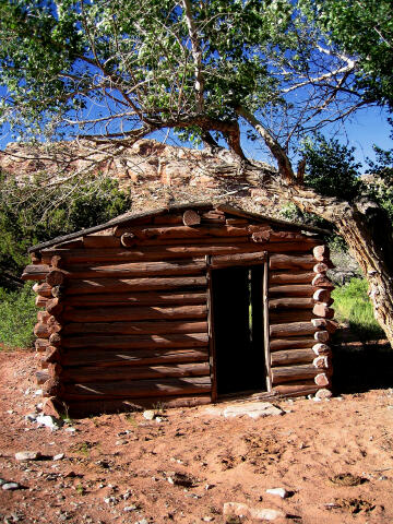 Old mining cabin.