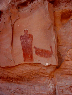 Pictographs near Hog Springs