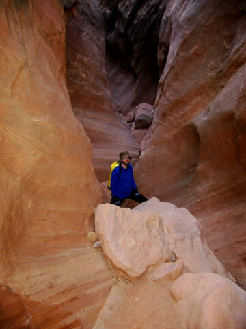 Hank Moon in Lower Maidenwater Canyon