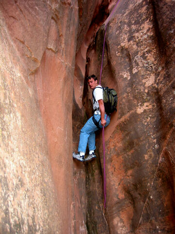 Scott Patterson on rappel