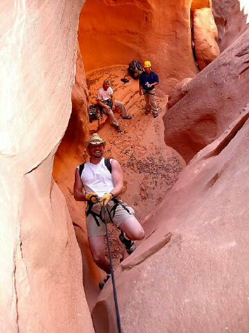 Aaron, Chris, & Seth in the North Fork of Lost Spring Canyon