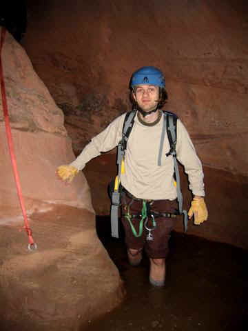 John Varn at the final rappel.