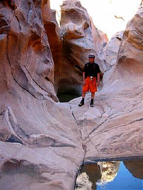 John Styrnol in Eardley Canyon