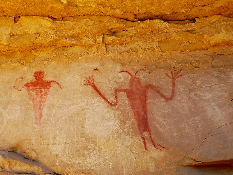 Wavey Arms Pictograph - Short Canyon - San Rafael Swell