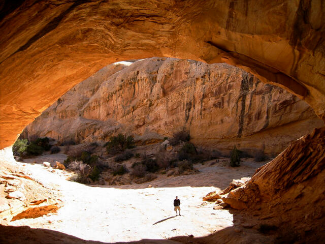 Looking out of Wild Horse Window.