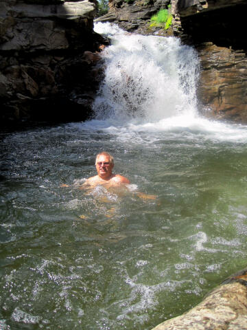 Swimming in Cataract Gorge