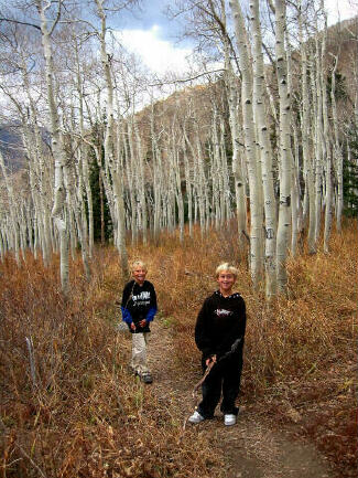 Hiking the trail to Lake Solitude