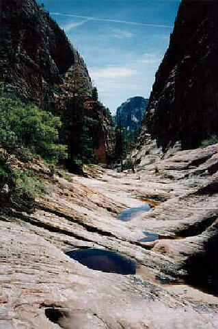 Potholes in Upper Behunin Canyon