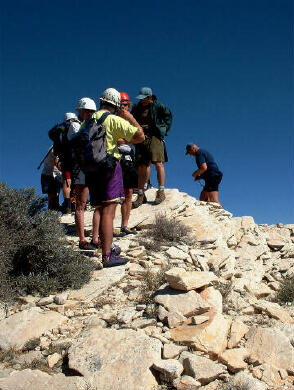 The gang hanging out on the summit