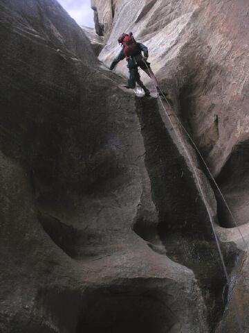 Rappel in Telephone Canyon